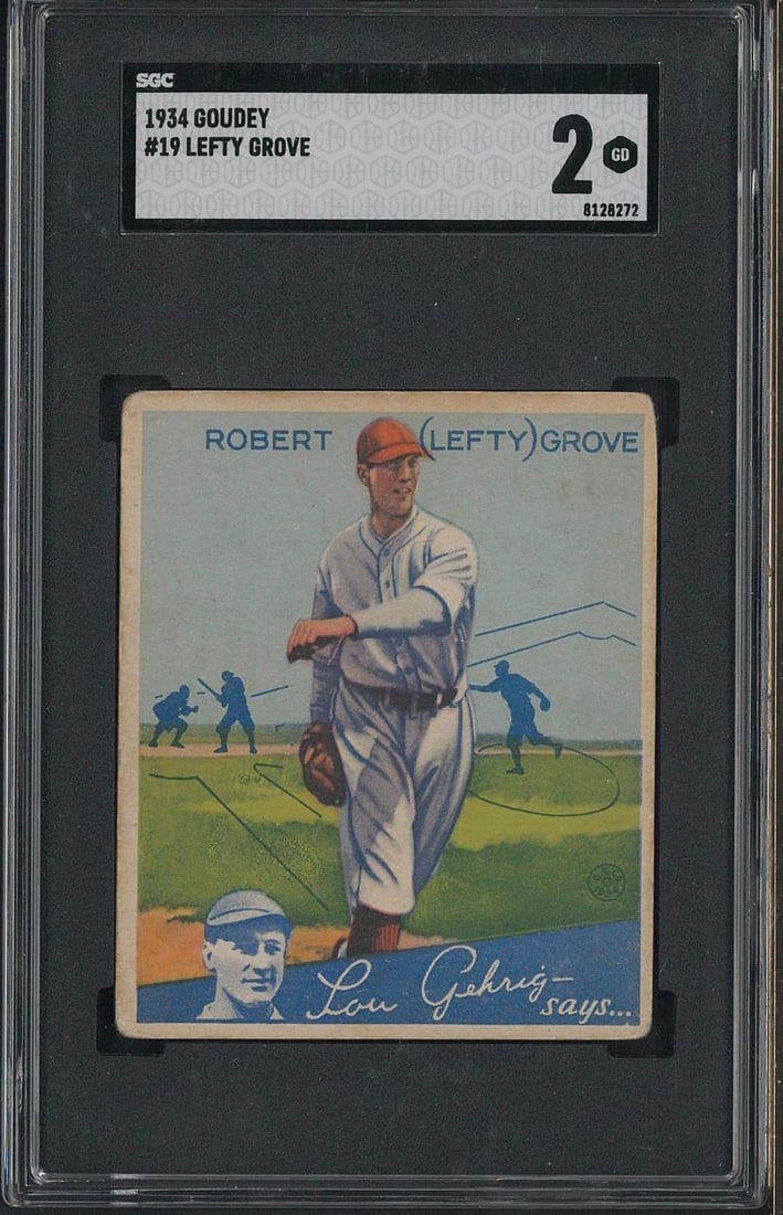 1934 Goudey #19 Lefty Grove (1 of 2)