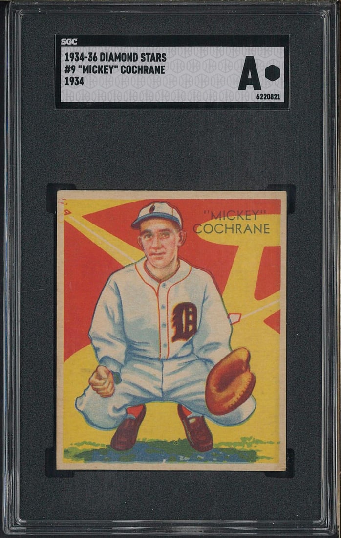 1934-36 Diamond Stars 1934 #9 "Mickey" Cochrane (1 of 2)