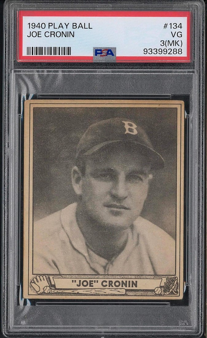 1940 Play Ball #134 Joe Cronin (1 of 2)