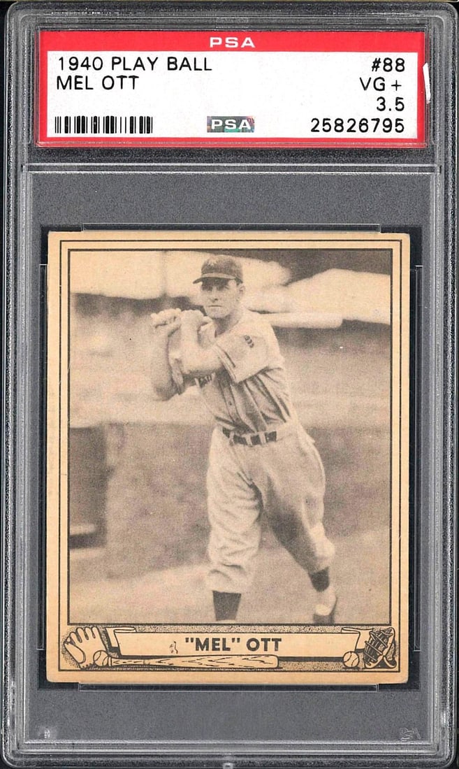 1940 Play Ball #88 Mel Ott (1 of 2)