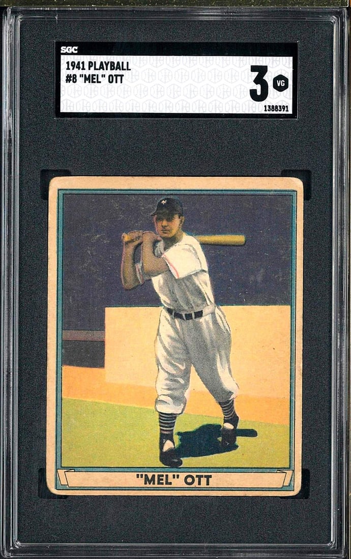 1941 Play Ball #8 "Mel" Ott (1 of 2)