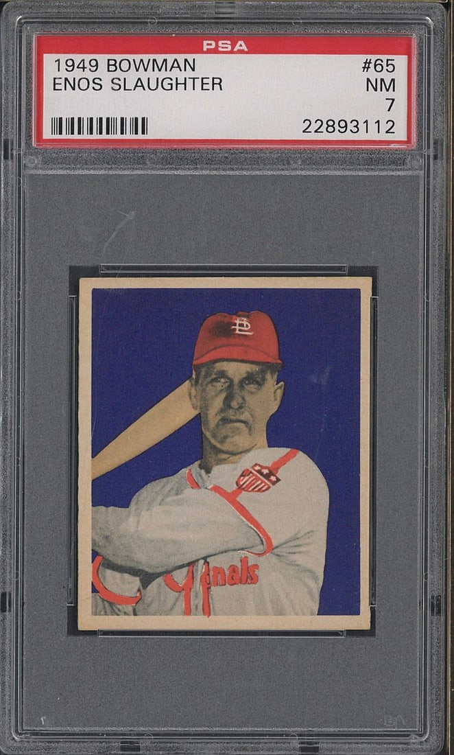 1949 Bowman #65 Enos Slaughter (1 of 2)