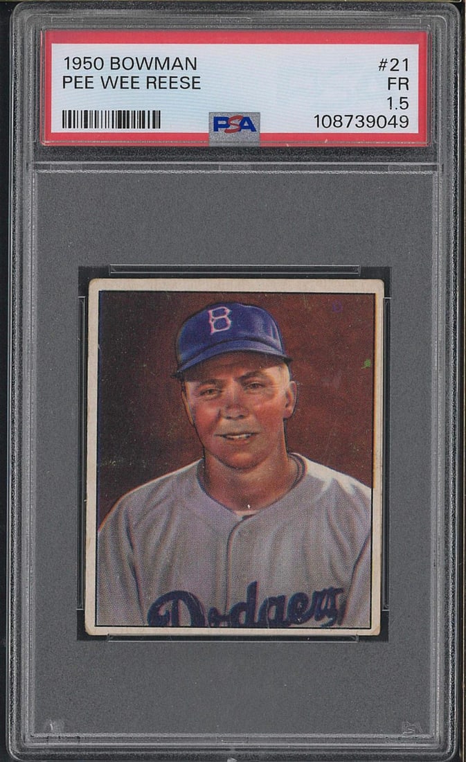 1950 Bowman #21 Pee Wee Reese (1 of 2)