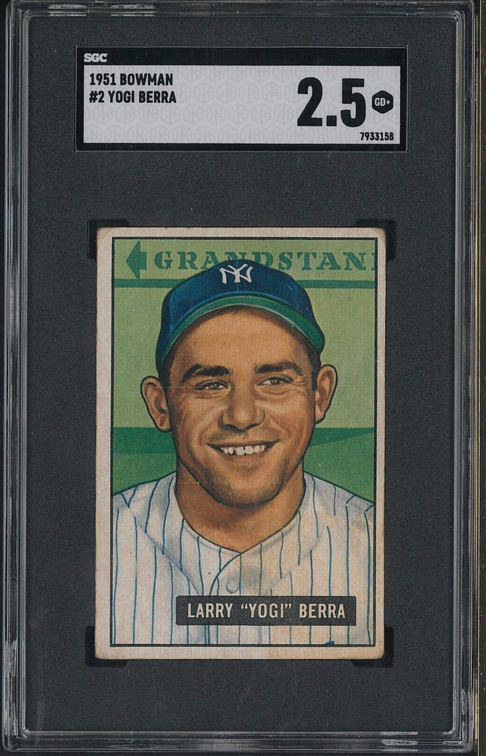 1951 Bowman #2 Yogi Berra (1 of 2)