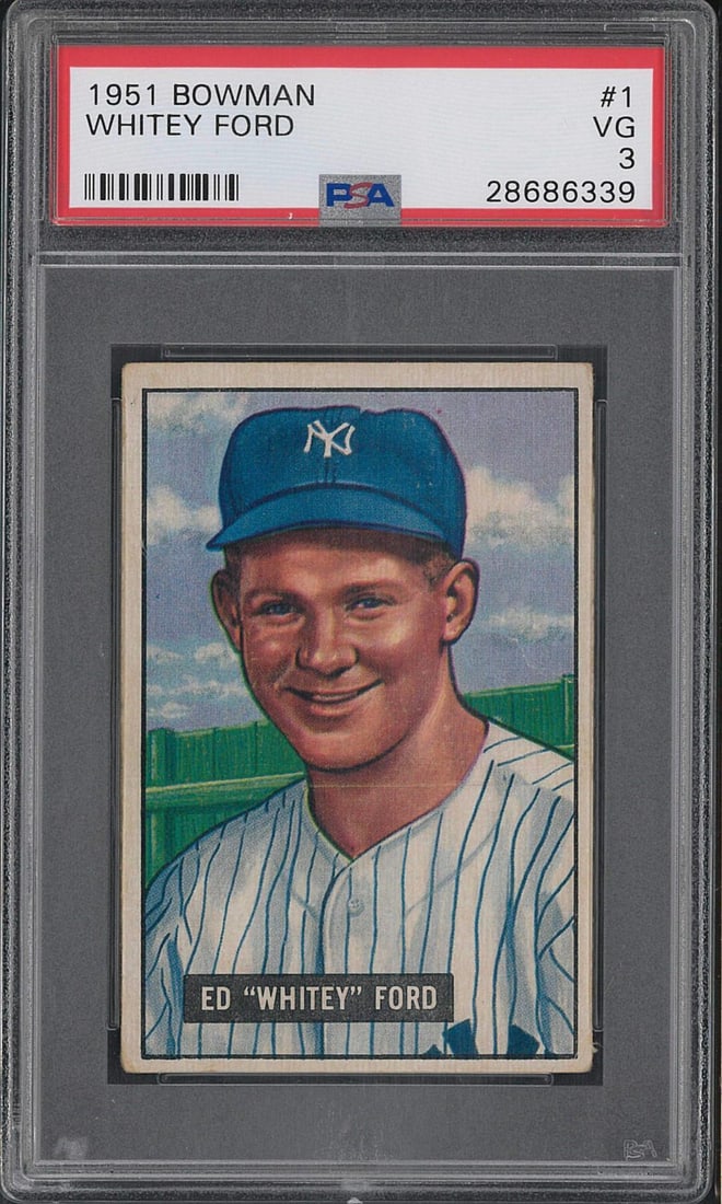 1951 Bowman #1 Whitey Ford (1 of 2)