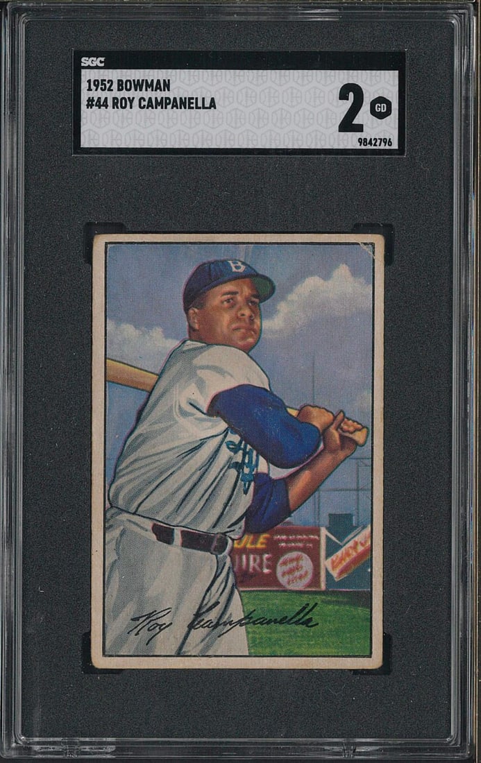 1952 Bowman #44 Roy Campanella (1 of 2)