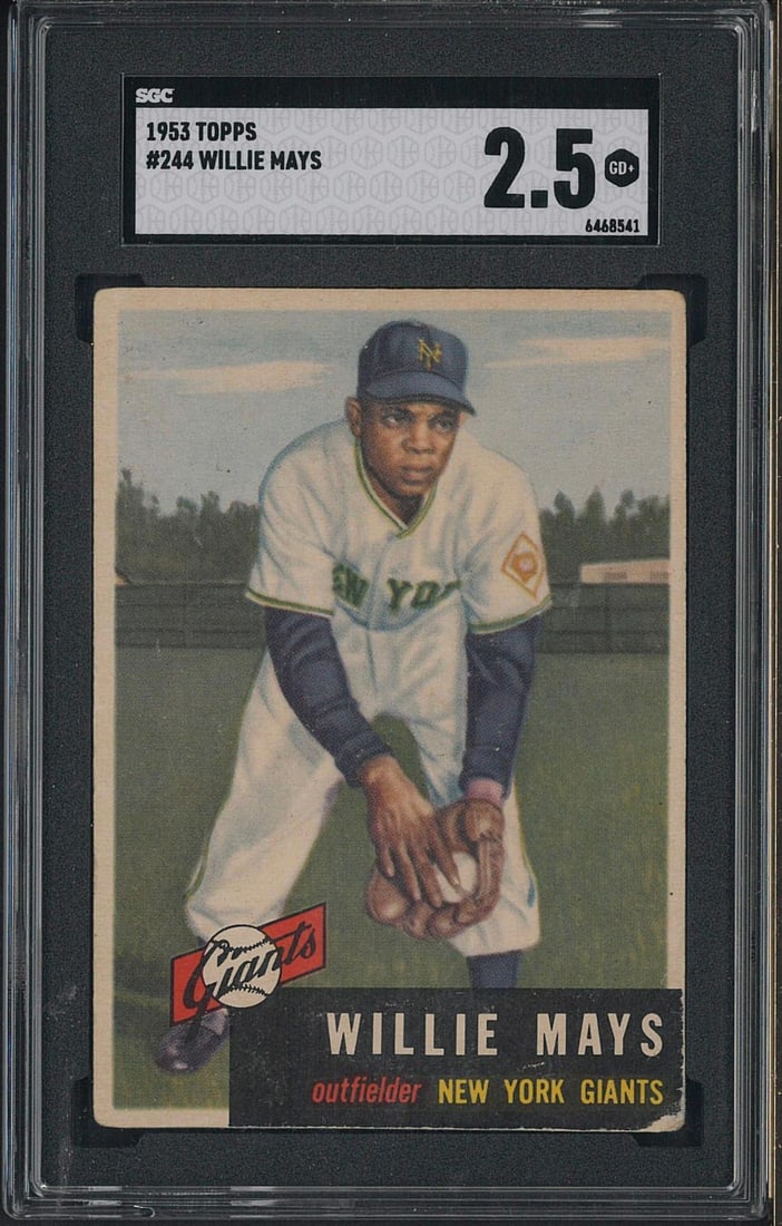 1953 Topps #244 Willie Mays (1 of 2)