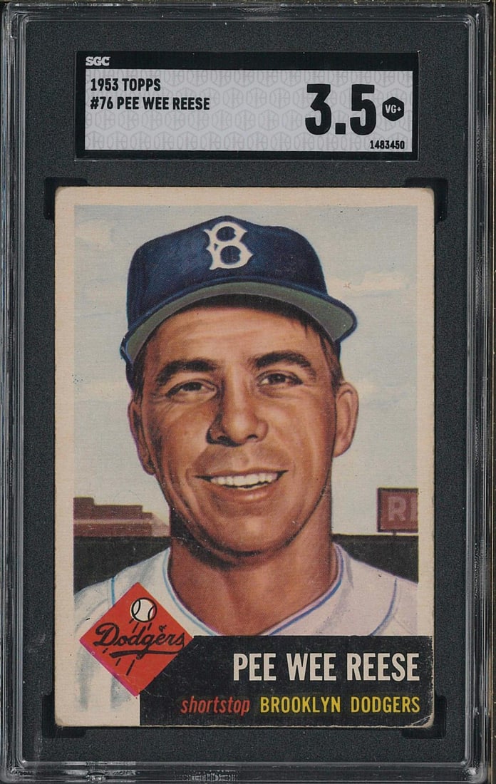 1953 Topps #76 Pee Wee Reese (1 of 2)