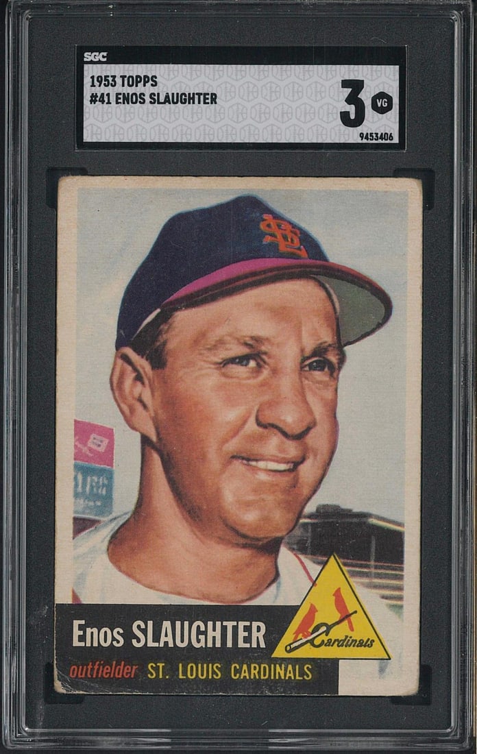 1953 Topps #41 Enos Slaughter (1 of 2)