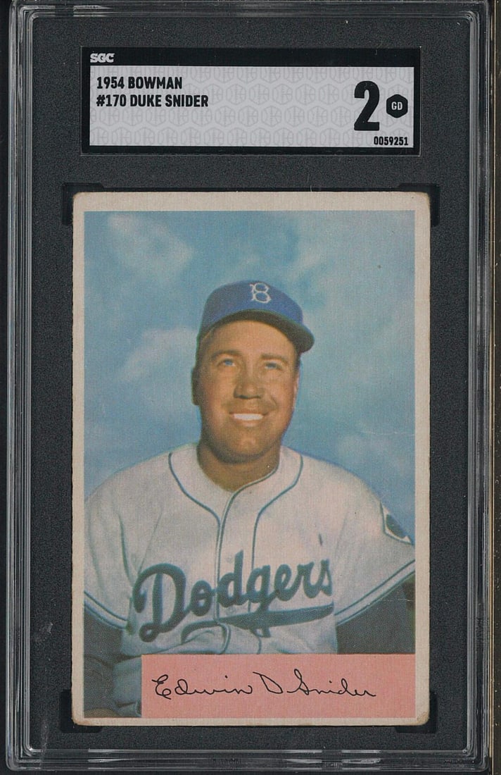 1954 Bowman #170 Duke Snider (1 of 2)