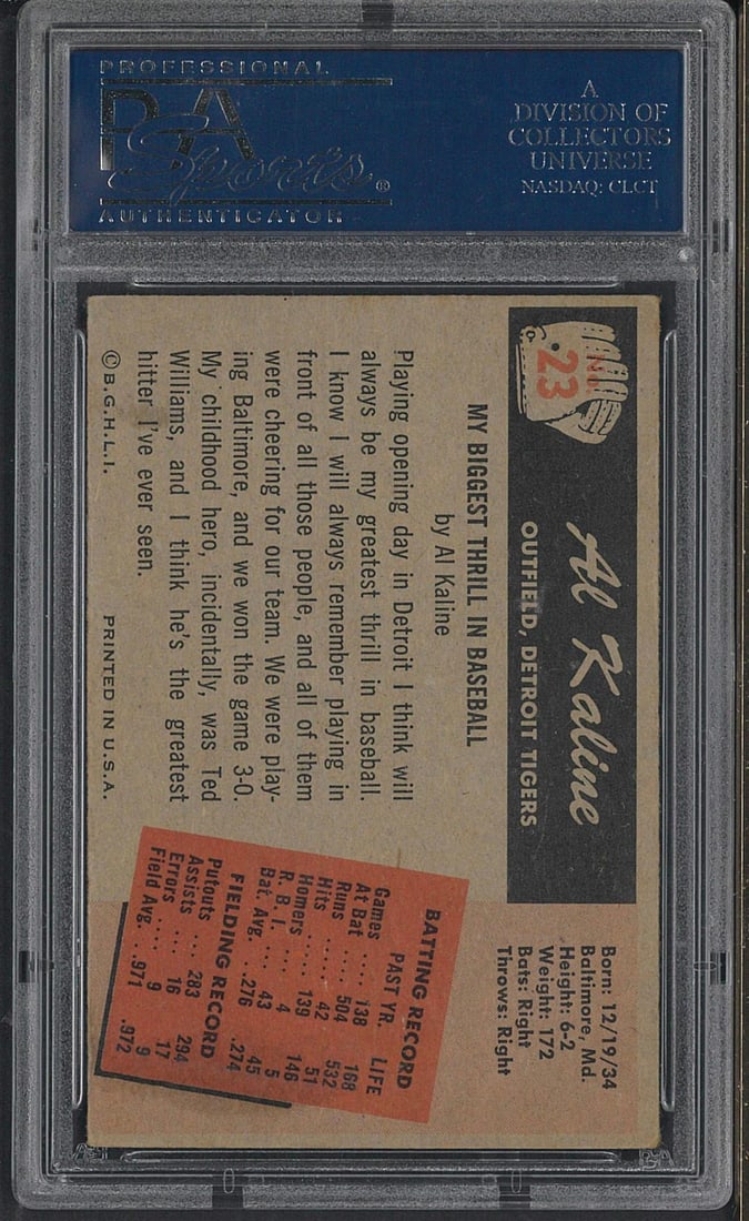 1955 Bowman #23 Al Kaline - 2