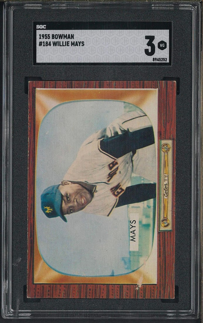 1955 Bowman #184 Willie Mays (1 of 2)