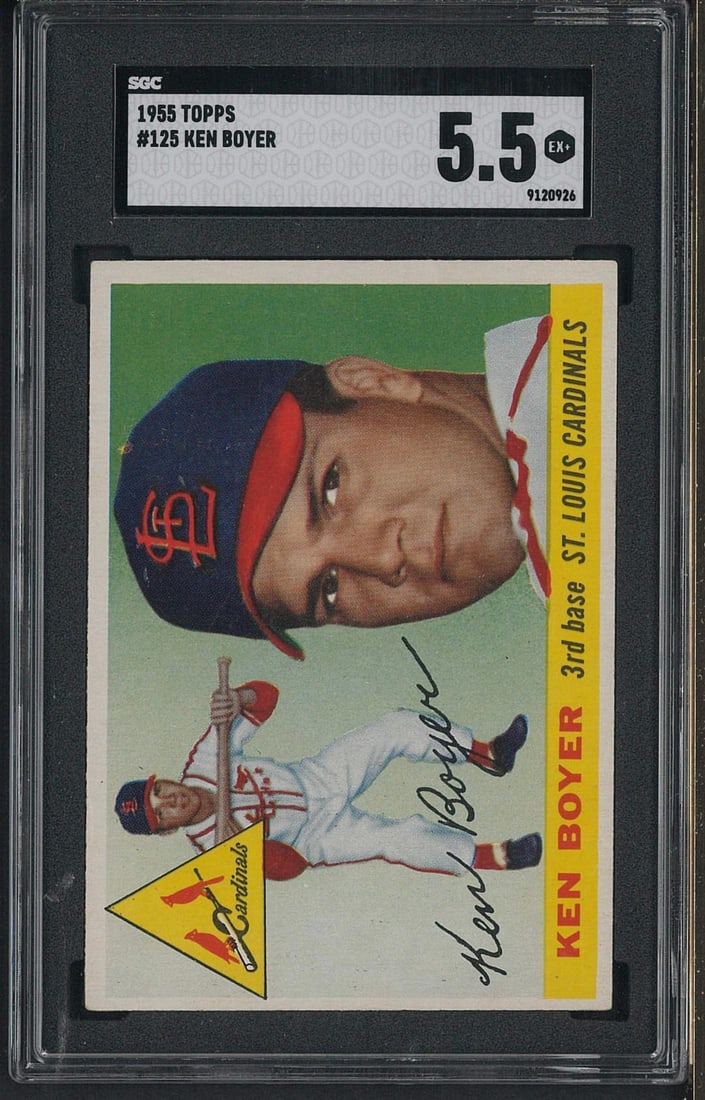 1955 Topps #125 Ken Boyer (1 of 2)