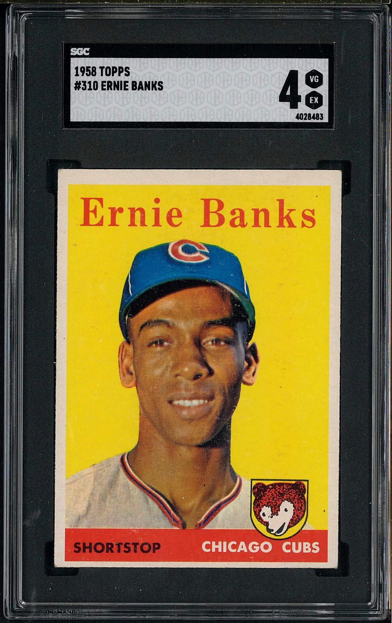 1958 Topps #310 Ernie Banks (1 of 2)