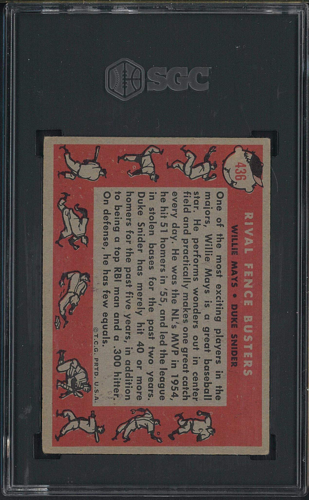 1958 Topps #436 Rival Fence Busters - 2