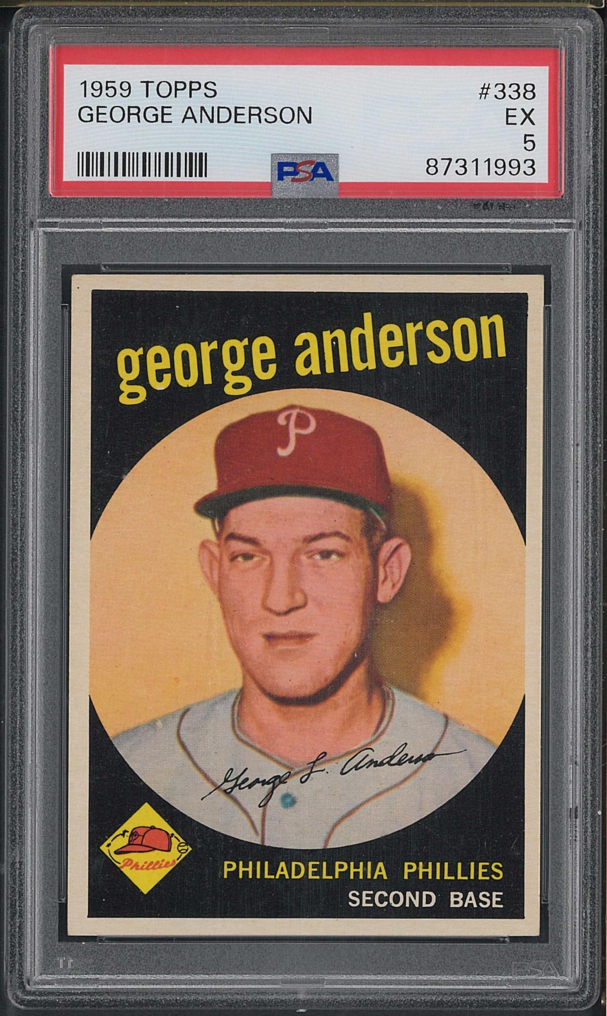 1959 Topps #338 George Anderson (1 of 2)