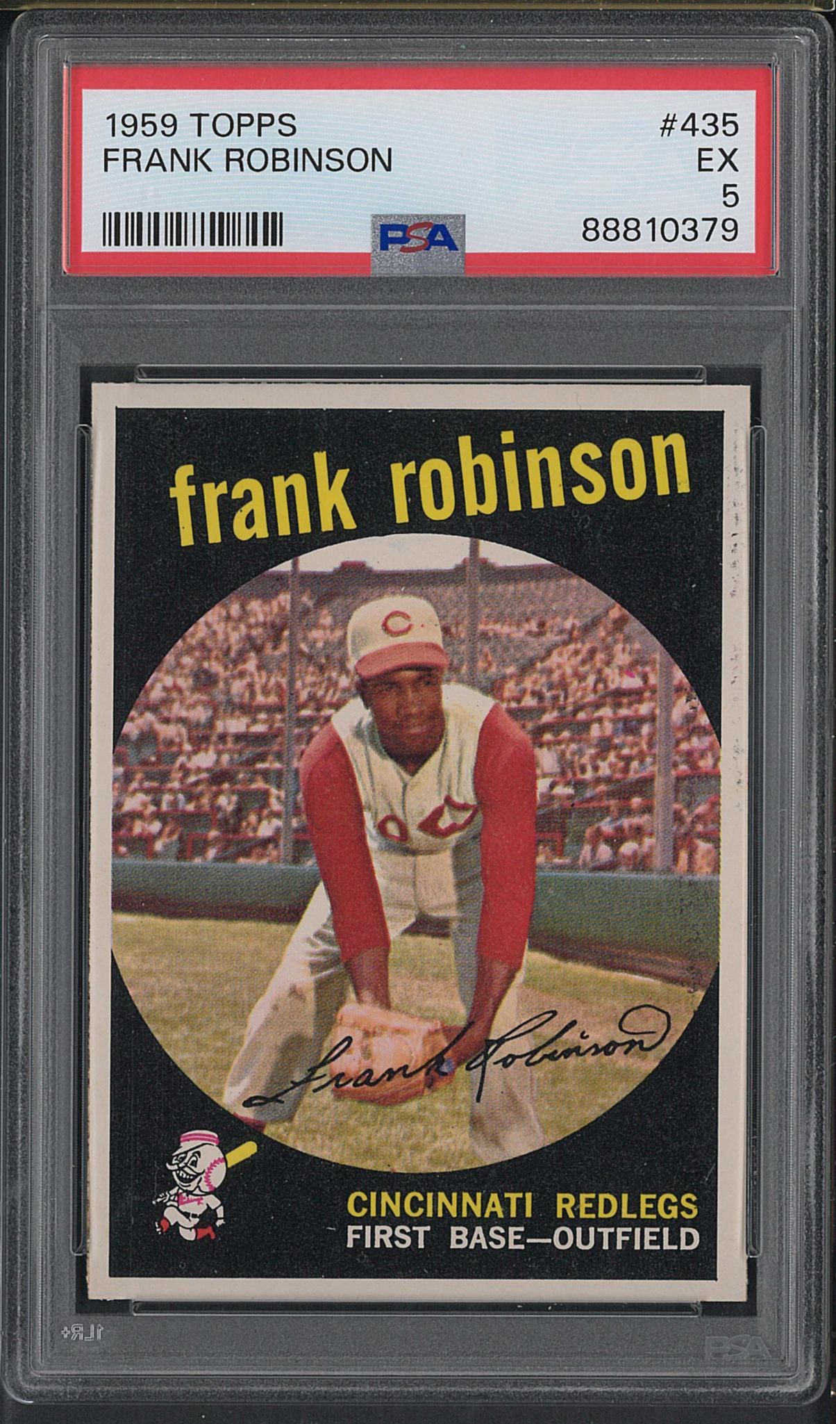 1959 Topps #435 Frank Robinson: 1959 Topps #435 Frank Robinson -PSA EX 5