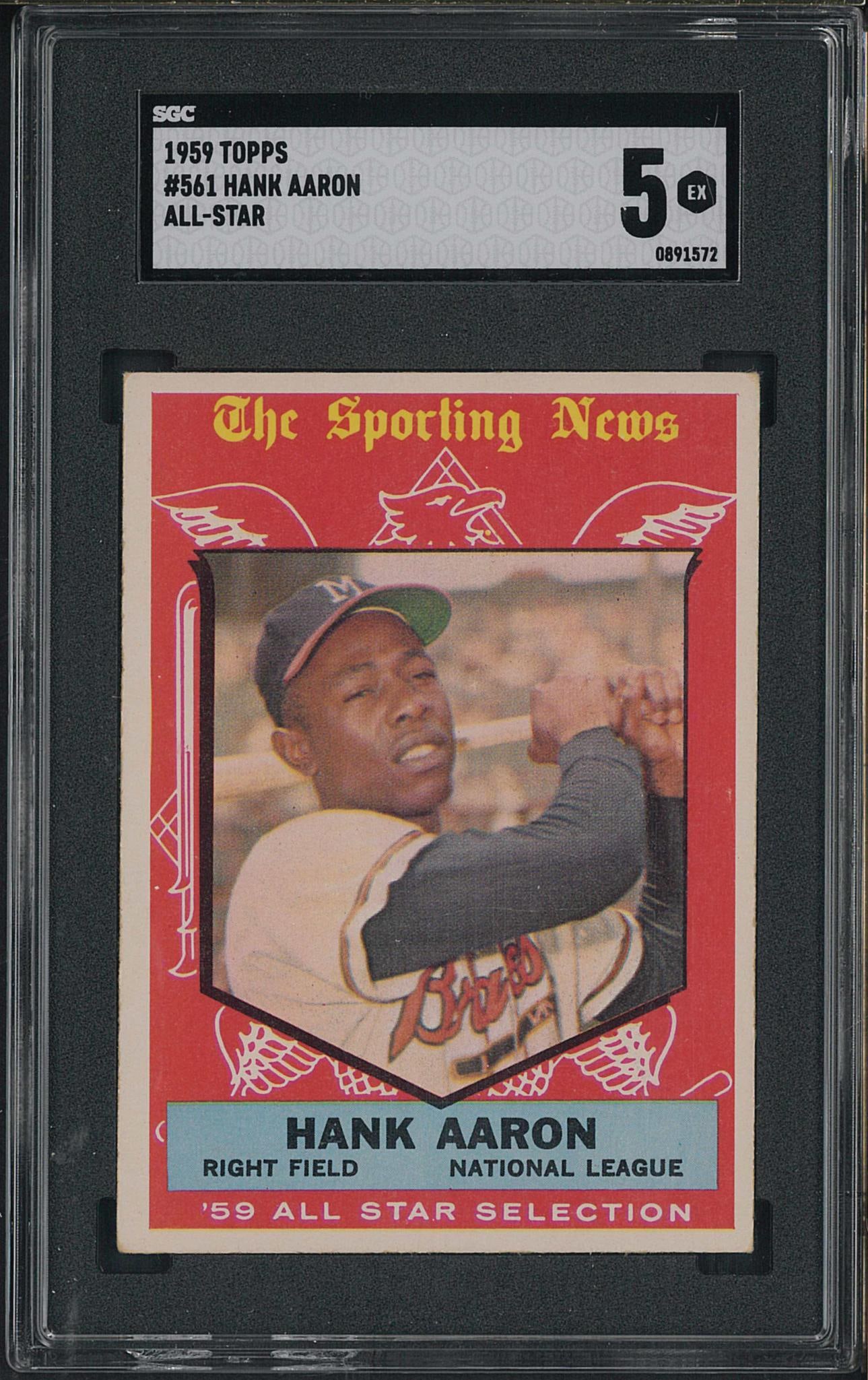 1959 Topps #561 Hank Aaron (1 of 2)