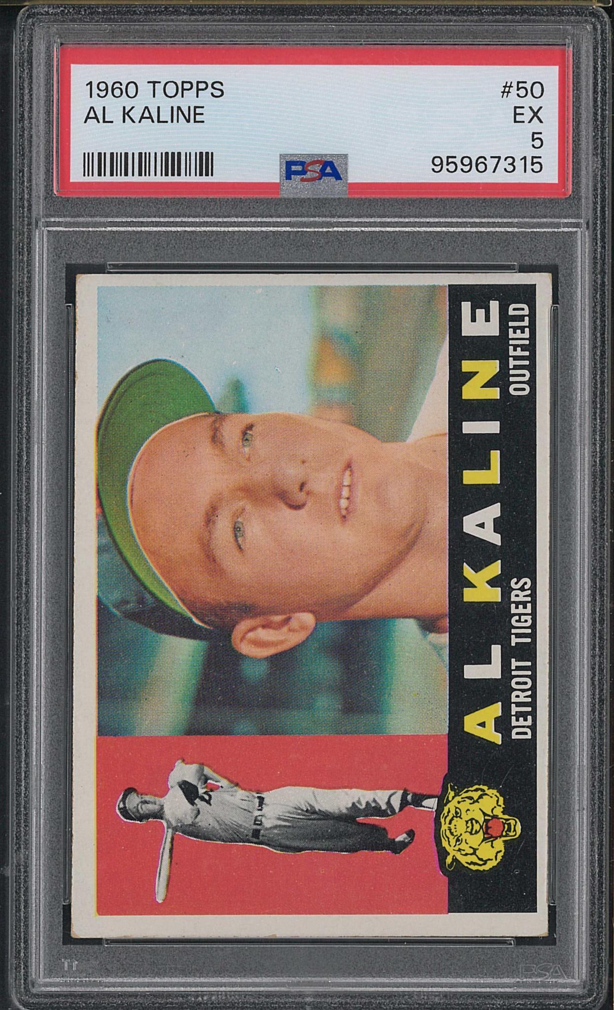 1960 Topps #50 Al Kaline: 1960 Topps #50 Al Kaline -PSA EX 5