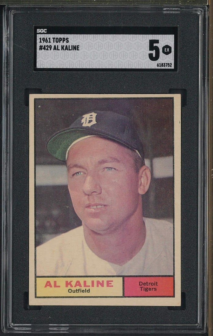 1961 Topps #429 Al Kaline: 1961 Topps #429 Al Kaline -SGC EX 5