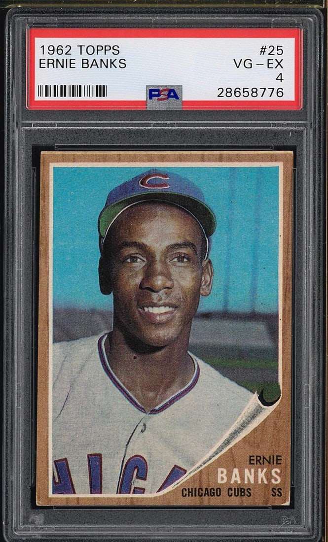 1962 Topps #25 Ernie Banks (1 of 2)