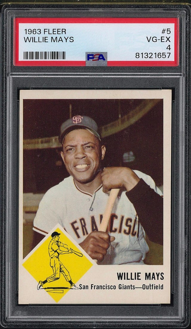 1963 Fleer #5 Willie Mays (1 of 2)