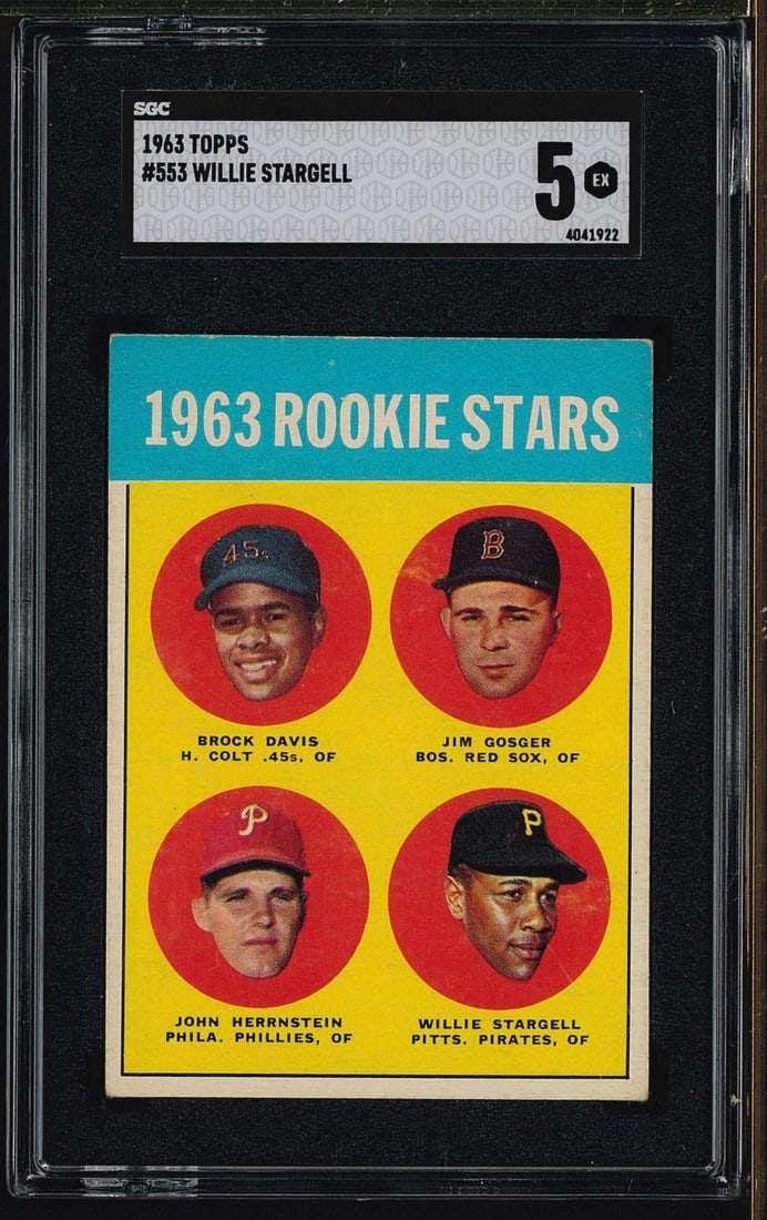 1963 Topps #553 Rookie Stars: 1963 Topps #553 Rookie Stars -SGC EX 5