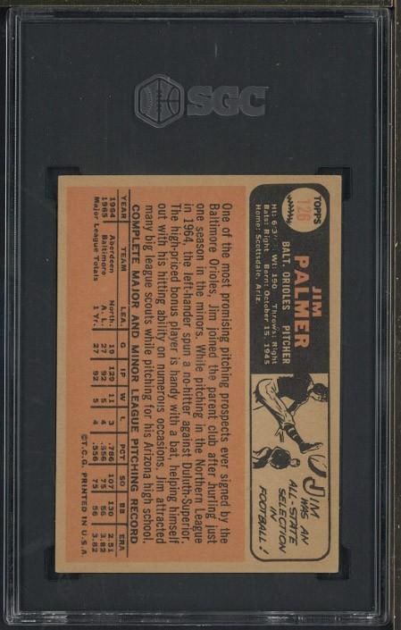 1966 Topps #126 Jim Palmer - 2