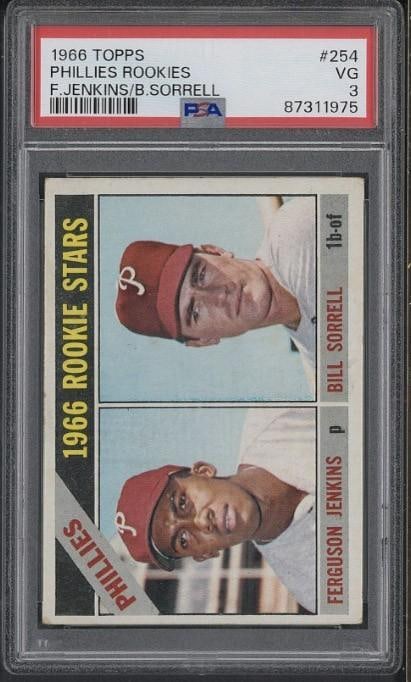 1966 Topps #254 Phillies Rookie Stars: 1966 Topps #254 Phillies Rookie Stars -PSA VG 3