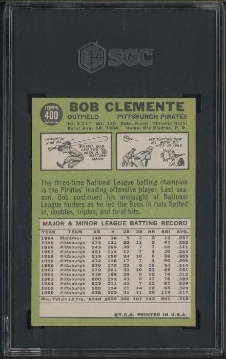 1967 Topps #400 Bob Clemente - 2