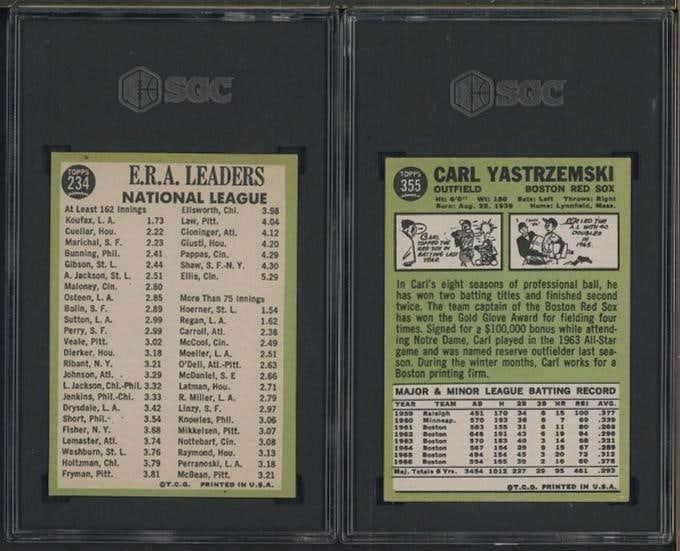 (2) 1967 Topps Cards - 2
