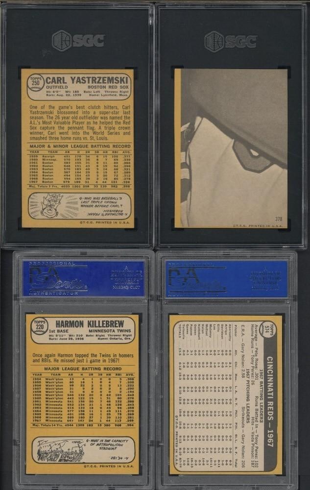 (4) 1968 Topps Cards - 2