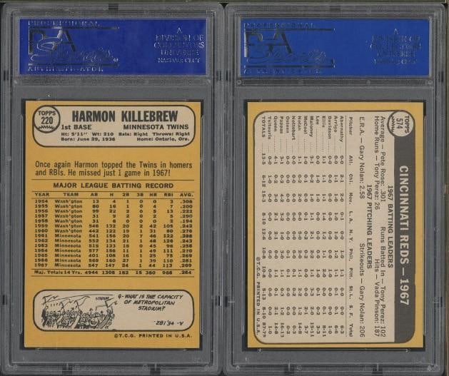 (4) 1968 Topps Cards - 6
