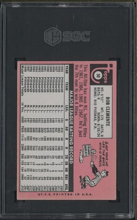 1969 Topps #50 Bob Clemente - 2
