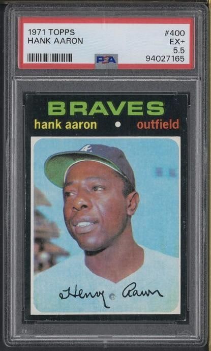 1971 Topps #400 Hank Aaron (1 of 2)
