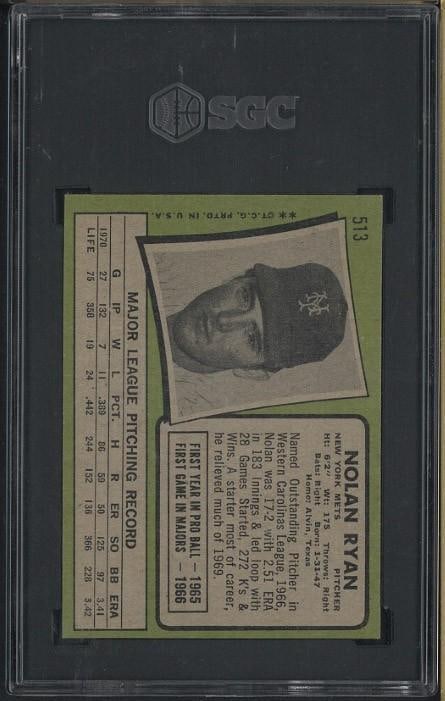 1971 Topps #513 Nolan Ryan - 2