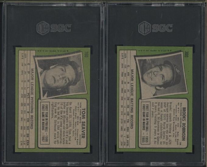 (4) 1971 Topps Cards - 6