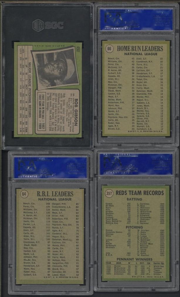 (4) 1971 Topps Cards - 2