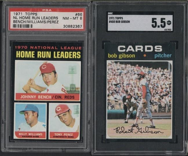(4) 1971 Topps Cards - 3