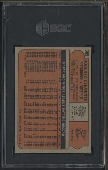 1972 Topps #309 Roberto Clemente - 2
