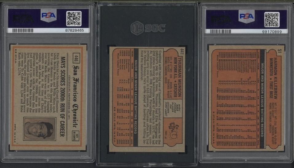 (3) 1972 Topps Cards - 2