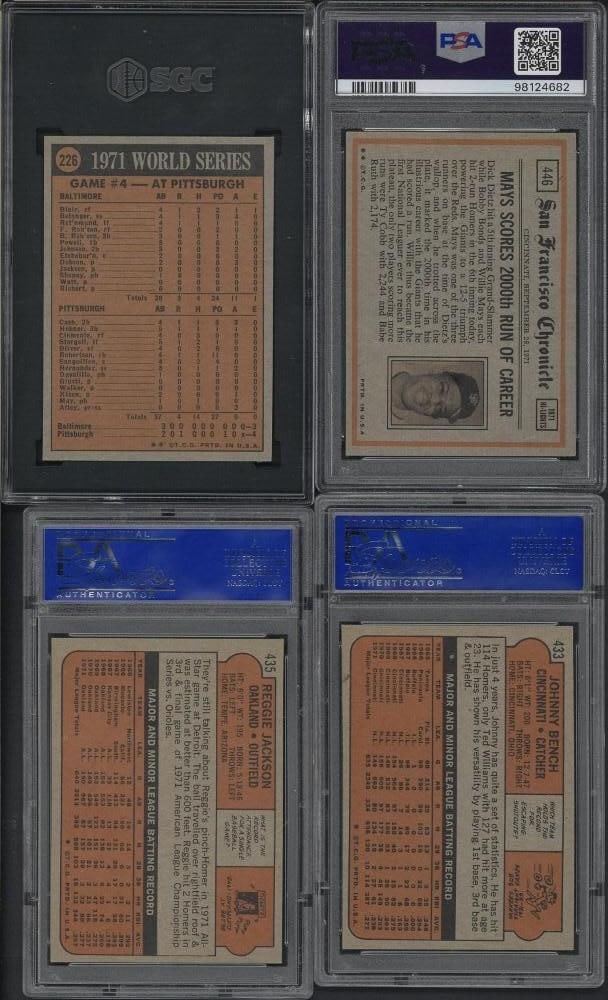 (4) 1972 Topps Cards - 2