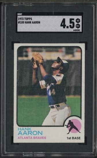 1973 Topps #100 Hank Aaron (1 of 2)