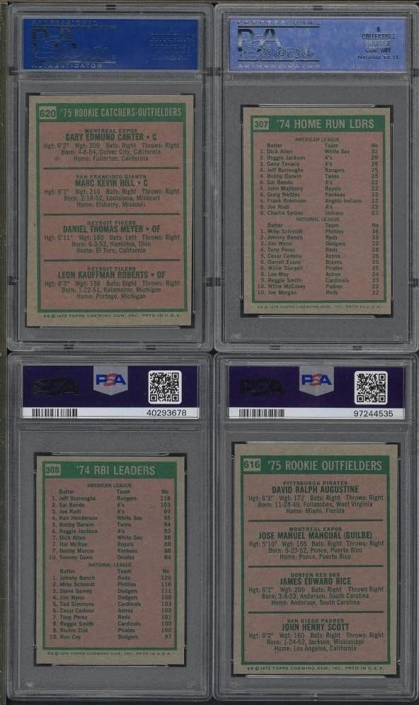 (4) 1975 Topps Cards - 2