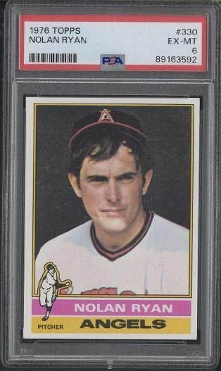 1976 Topps #330 Nolan Ryan: 1976 Topps #330 Nolan Ryan -PSA EX-MT 6