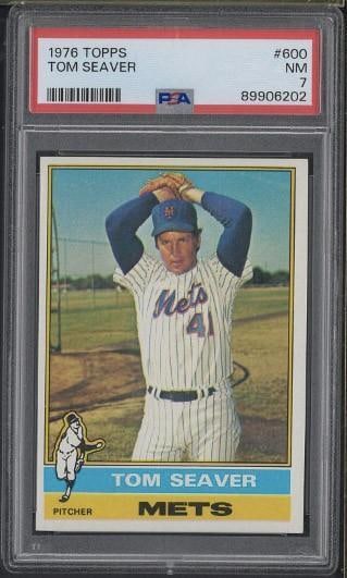 1976 Topps #600 Tom Seaver: 1976 Topps #600 Tom Seaver -PSA NM 7