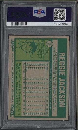 1977 Topps #10 Reggie Jackson - 2