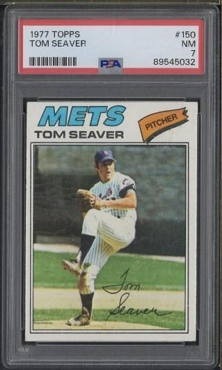 1977 Topps #150 Tom Seaver: 1977 Topps #150 Tom Seaver -PSA NM 7