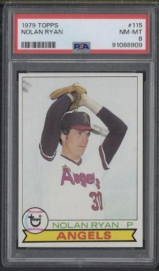 1979 Topps #115 Nolan Ryan: 1979 Topps #115 Nolan Ryan -PSA NM-MT 8