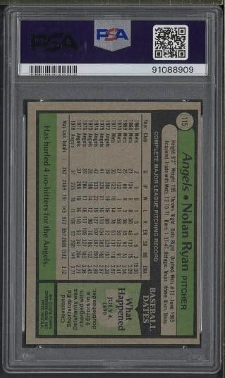 1979 Topps #115 Nolan Ryan - 2